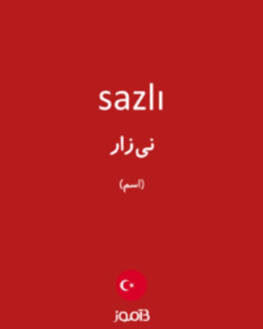  تصویر sazlı - دیکشنری انگلیسی بیاموز