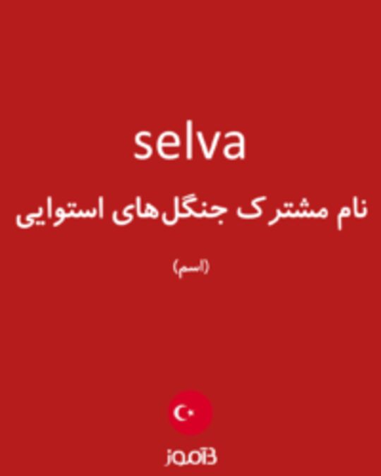  تصویر selva - دیکشنری انگلیسی بیاموز