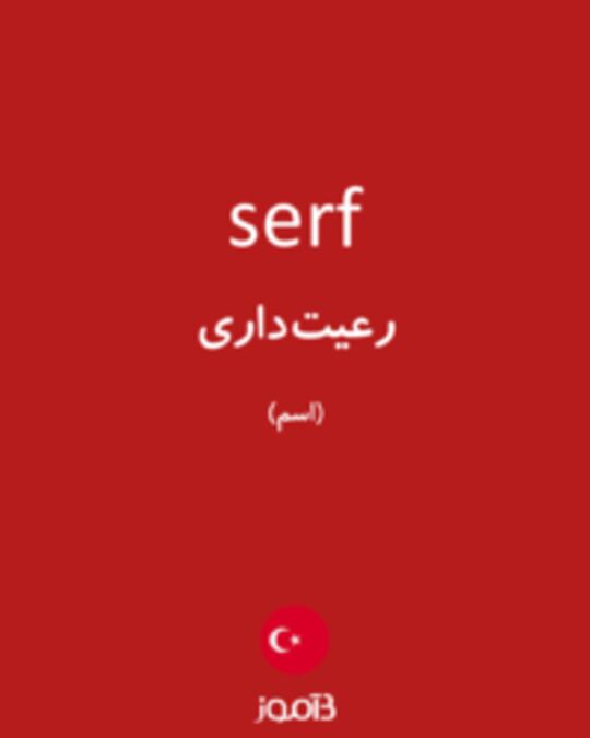  تصویر serf - دیکشنری انگلیسی بیاموز