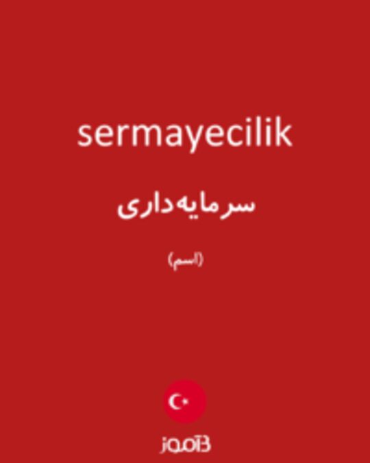  تصویر sermayecilik - دیکشنری انگلیسی بیاموز