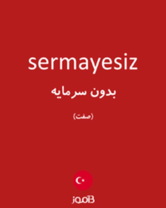  تصویر sermayesiz - دیکشنری انگلیسی بیاموز