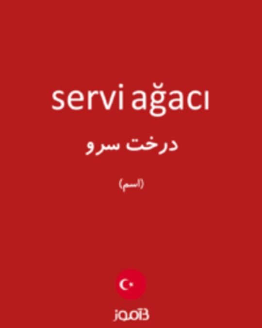  تصویر servi ağacı - دیکشنری انگلیسی بیاموز