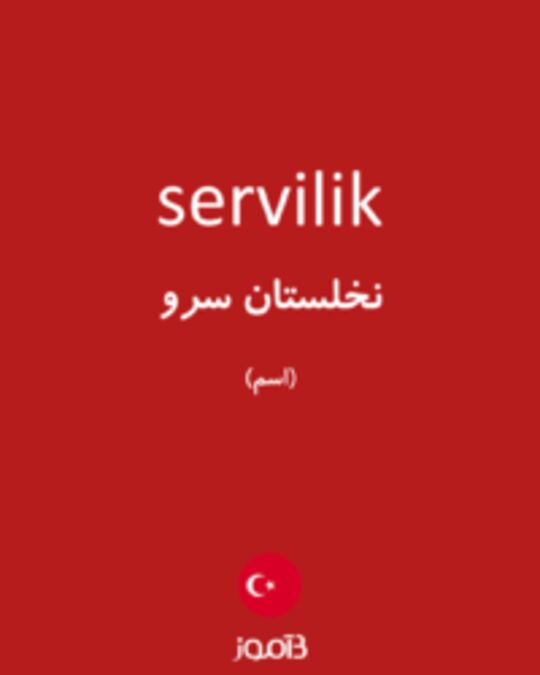  تصویر servilik - دیکشنری انگلیسی بیاموز