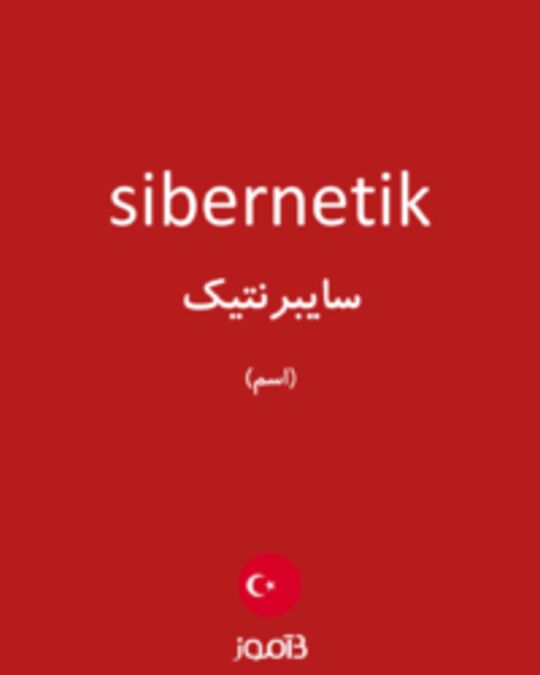  تصویر sibernetik - دیکشنری انگلیسی بیاموز