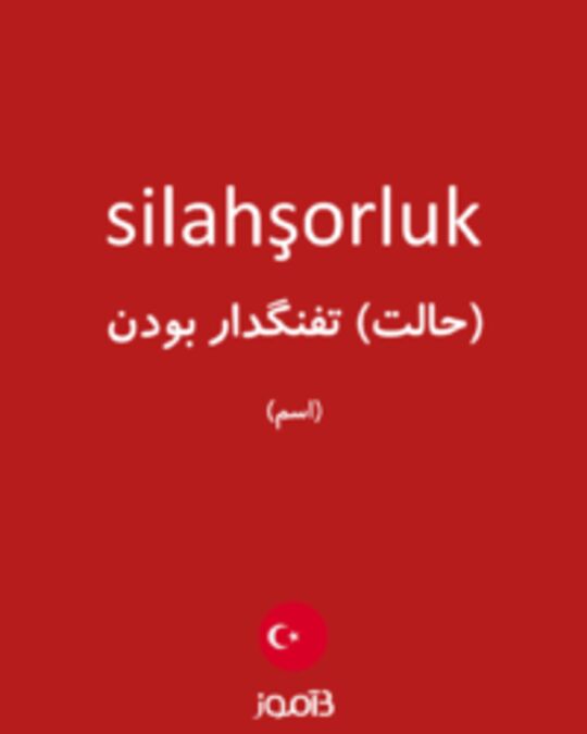  تصویر silahşorluk - دیکشنری انگلیسی بیاموز