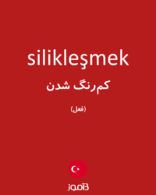  تصویر silikleşmek - دیکشنری انگلیسی بیاموز