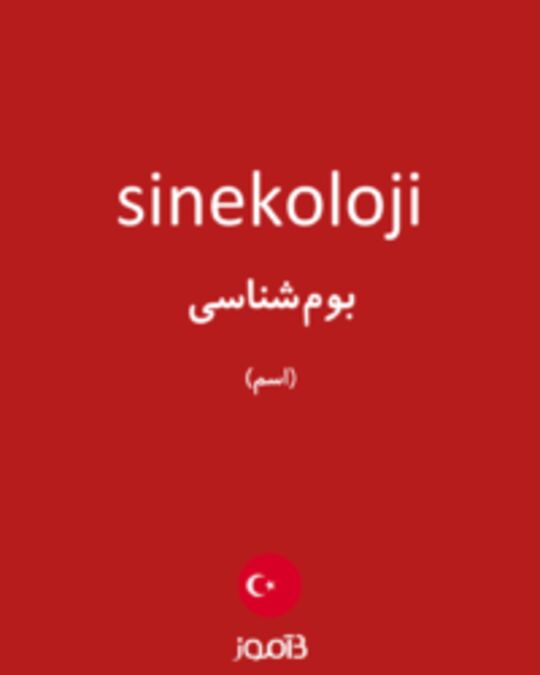  تصویر sinekoloji - دیکشنری انگلیسی بیاموز