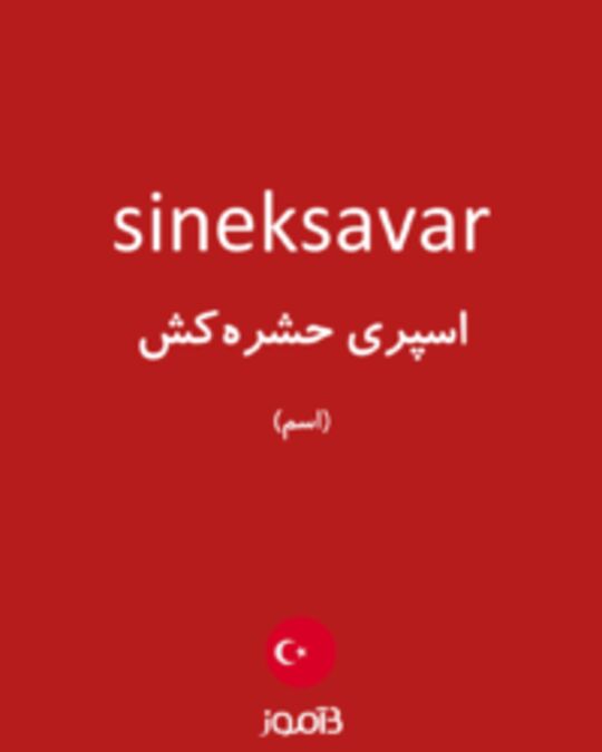  تصویر sineksavar - دیکشنری انگلیسی بیاموز