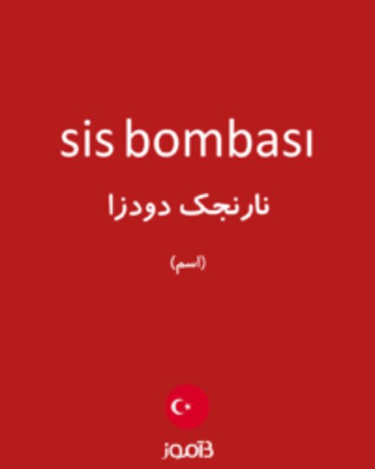  تصویر sis bombası - دیکشنری انگلیسی بیاموز