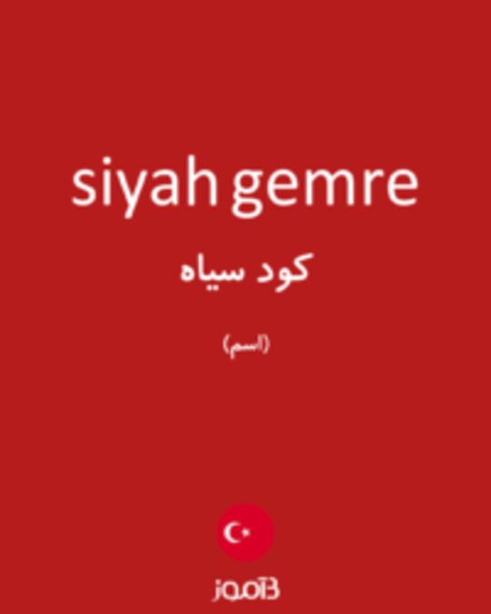  تصویر siyah gemre - دیکشنری انگلیسی بیاموز