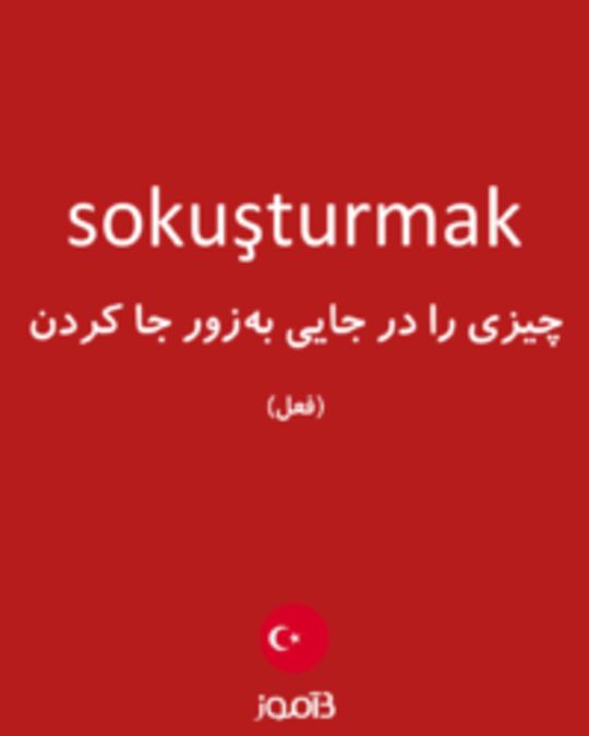  تصویر sokuşturmak - دیکشنری انگلیسی بیاموز