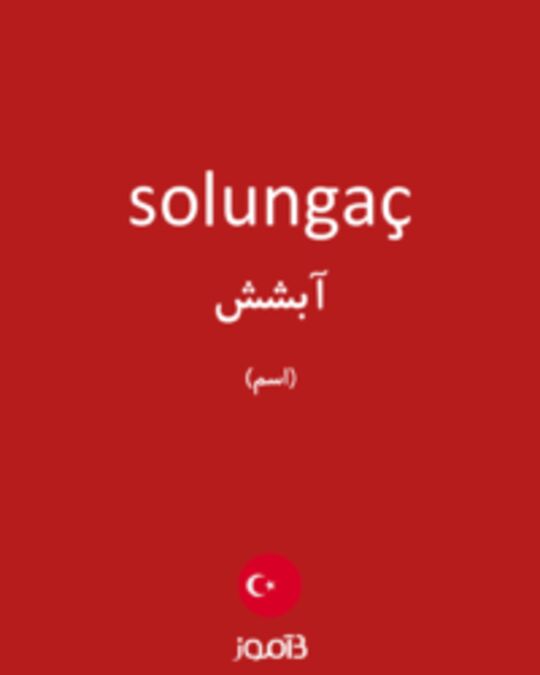  تصویر solungaç - دیکشنری انگلیسی بیاموز