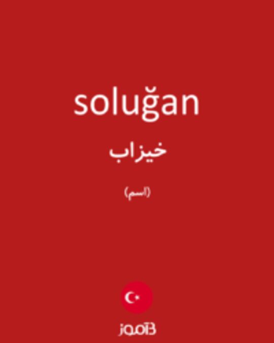  تصویر soluğan - دیکشنری انگلیسی بیاموز