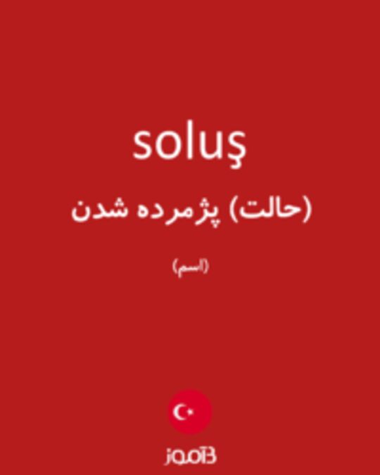  تصویر soluş - دیکشنری انگلیسی بیاموز