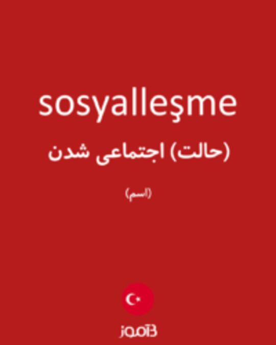  تصویر sosyalleşme - دیکشنری انگلیسی بیاموز