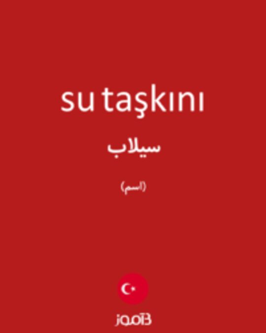  تصویر su taşkını - دیکشنری انگلیسی بیاموز