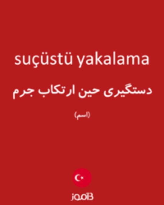  تصویر suçüstü yakalama - دیکشنری انگلیسی بیاموز