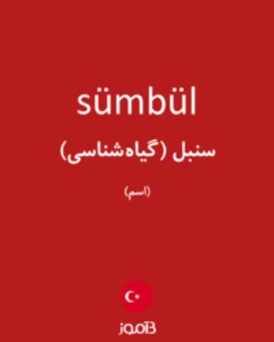  تصویر sümbül - دیکشنری انگلیسی بیاموز