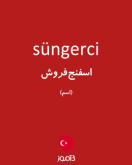  تصویر süngerci - دیکشنری انگلیسی بیاموز