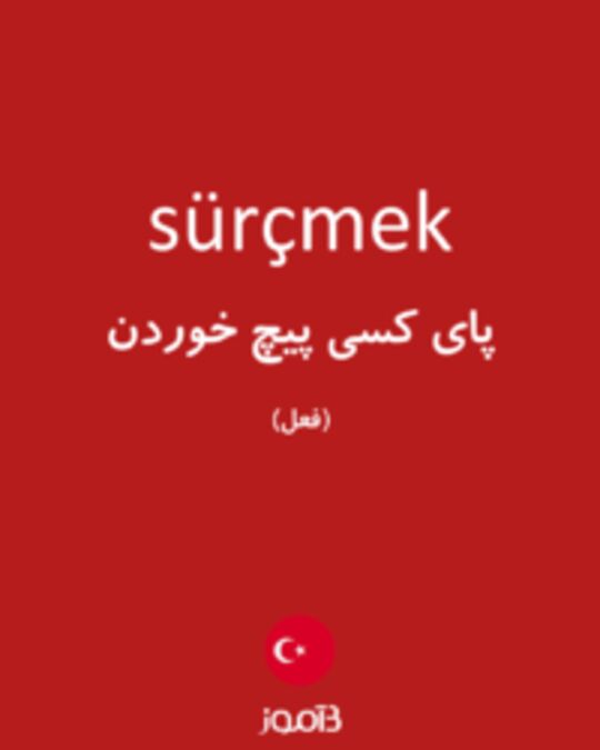  تصویر sürçmek - دیکشنری انگلیسی بیاموز