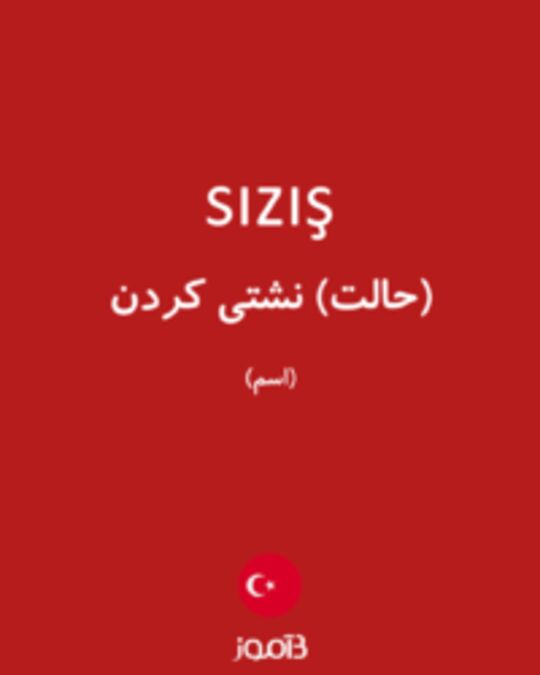  تصویر sızış - دیکشنری انگلیسی بیاموز