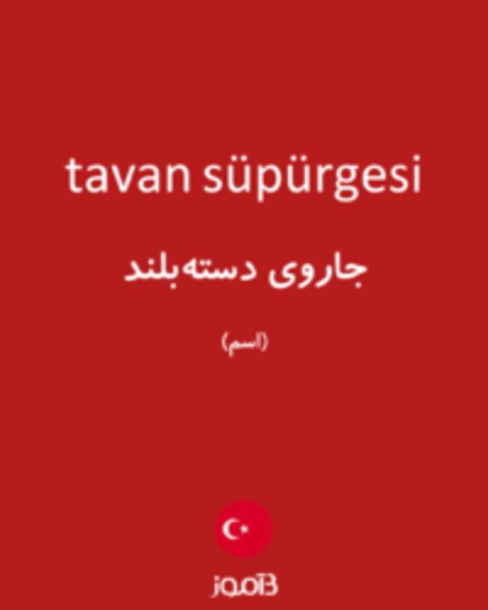  تصویر tavan süpürgesi - دیکشنری انگلیسی بیاموز