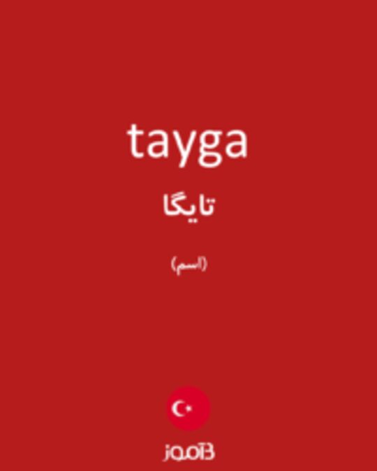  تصویر tayga - دیکشنری انگلیسی بیاموز