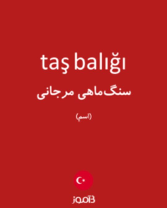  تصویر taş balığı - دیکشنری انگلیسی بیاموز