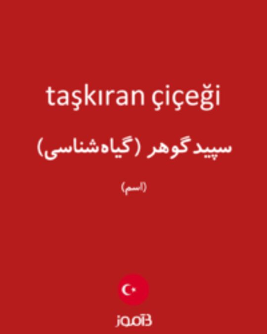  تصویر taşkıran çiçeği - دیکشنری انگلیسی بیاموز