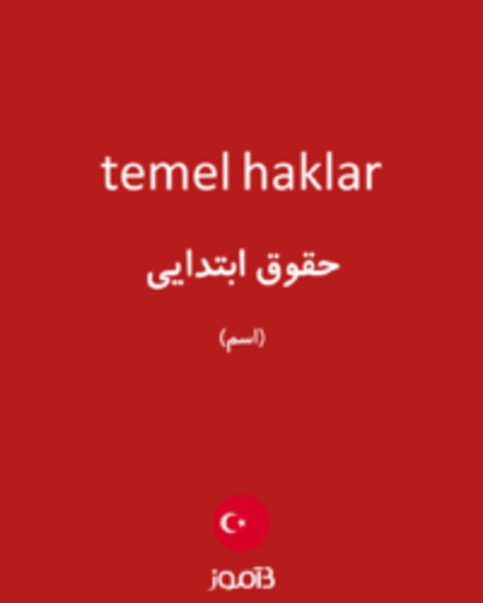  تصویر temel haklar - دیکشنری انگلیسی بیاموز