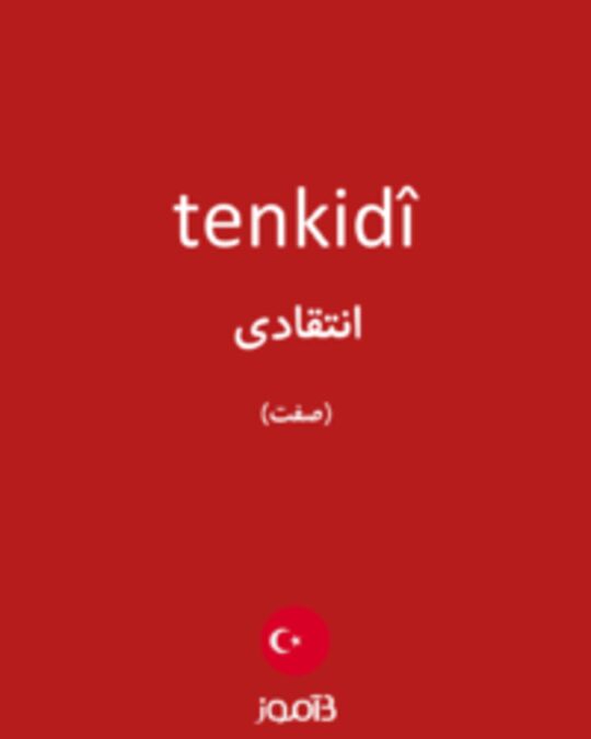  تصویر tenkidî - دیکشنری انگلیسی بیاموز