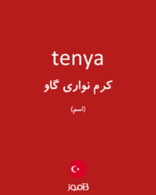  تصویر tenya - دیکشنری انگلیسی بیاموز