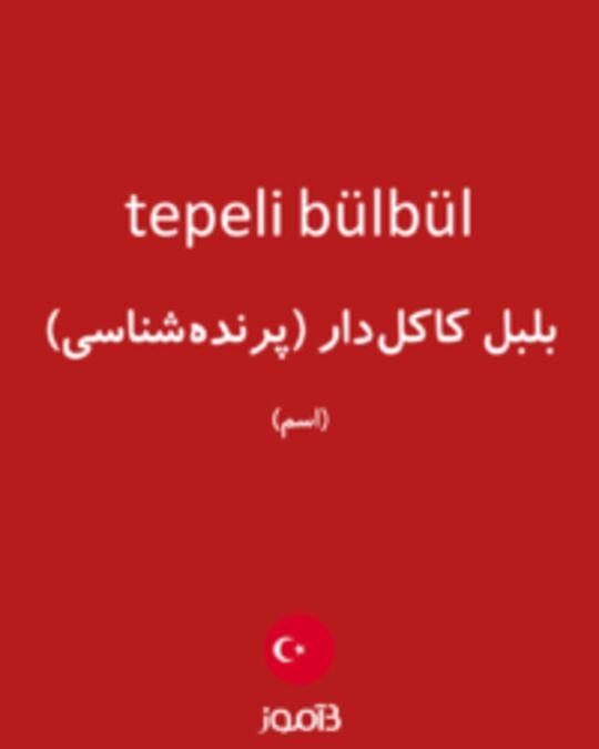  تصویر tepeli bülbül - دیکشنری انگلیسی بیاموز