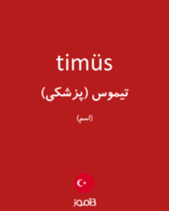  تصویر timüs - دیکشنری انگلیسی بیاموز