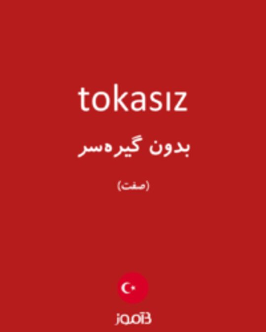  تصویر tokasız - دیکشنری انگلیسی بیاموز