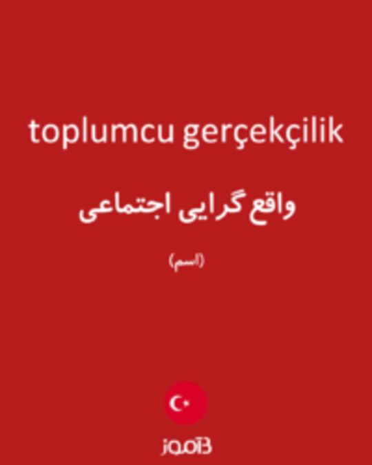  تصویر toplumcu gerçekçilik - دیکشنری انگلیسی بیاموز