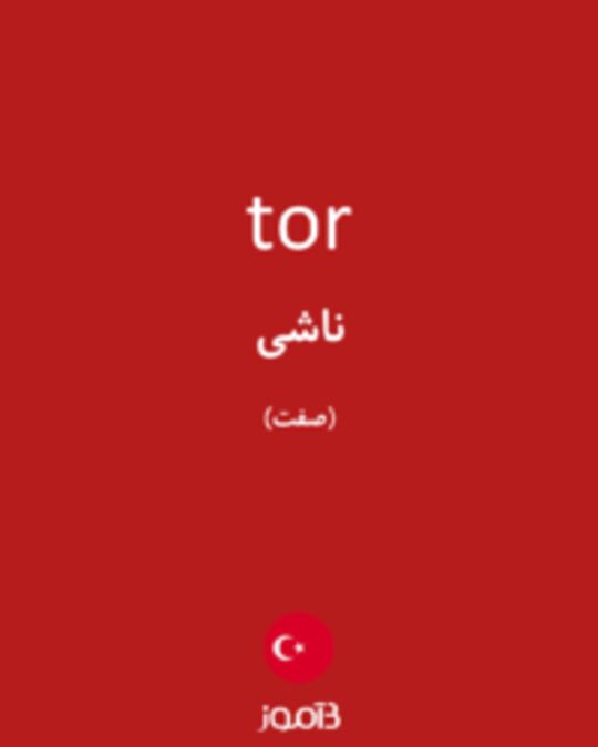  تصویر tor - دیکشنری انگلیسی بیاموز