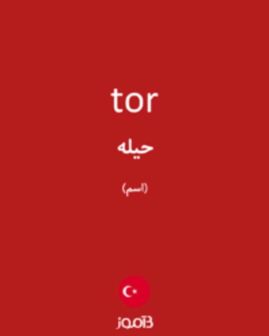  تصویر tor - دیکشنری انگلیسی بیاموز