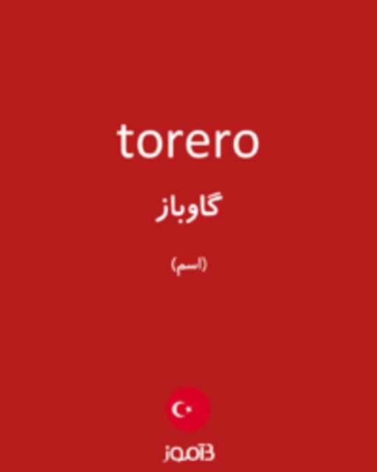  تصویر torero - دیکشنری انگلیسی بیاموز