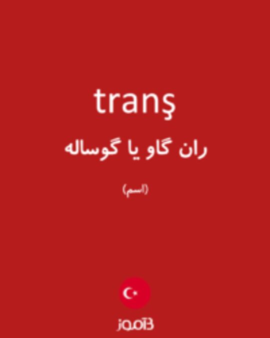  تصویر tranş - دیکشنری انگلیسی بیاموز