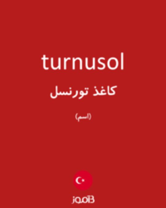  تصویر turnusol - دیکشنری انگلیسی بیاموز