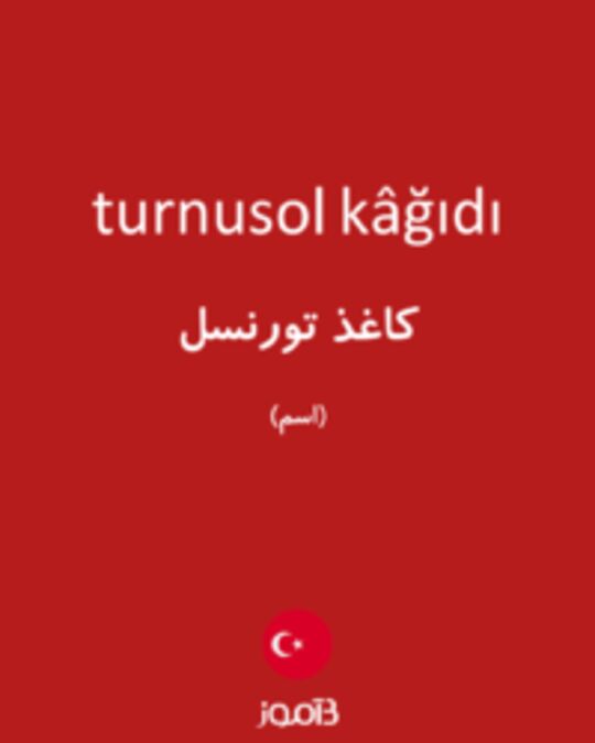  تصویر turnusol kâğıdı - دیکشنری انگلیسی بیاموز