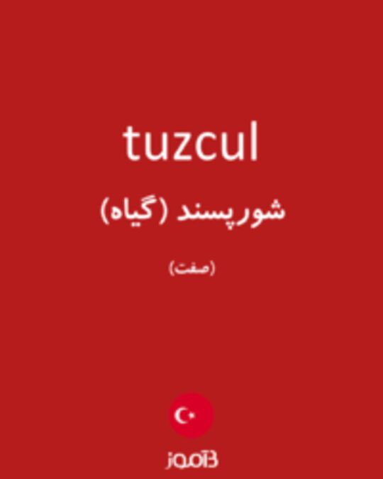  تصویر tuzcul - دیکشنری انگلیسی بیاموز