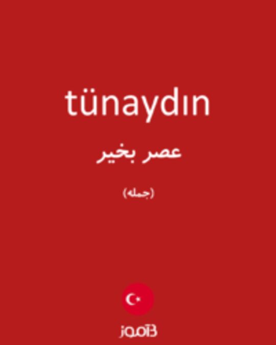  تصویر tünaydın - دیکشنری انگلیسی بیاموز