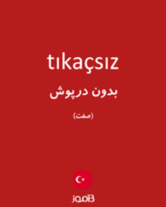  تصویر tıkaçsız - دیکشنری انگلیسی بیاموز