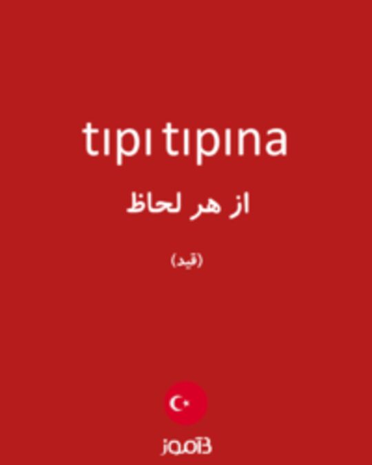  تصویر tıpı tıpına - دیکشنری انگلیسی بیاموز