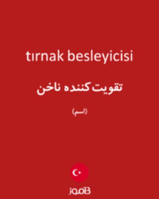  تصویر tırnak besleyicisi - دیکشنری انگلیسی بیاموز