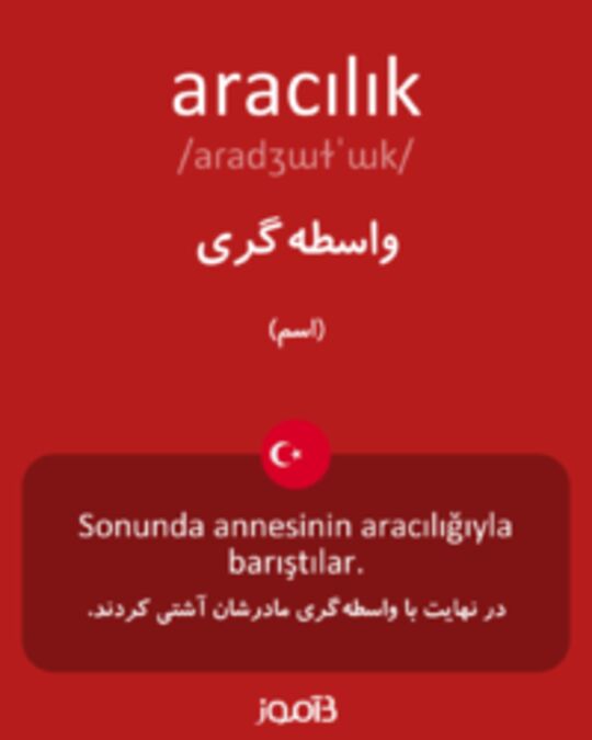  تصویر aracılık - دیکشنری انگلیسی بیاموز