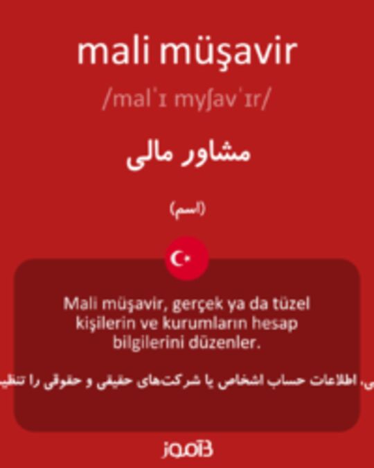  تصویر mali müşavir - دیکشنری انگلیسی بیاموز