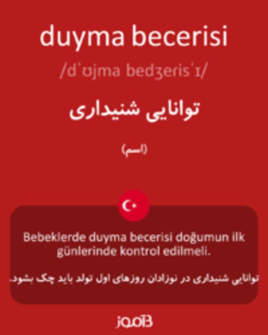  تصویر duyma becerisi - دیکشنری انگلیسی بیاموز